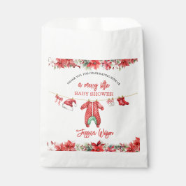 Weihnachten Frohe kleine Baby Dusche Geschlecht ne Geschenktütchen