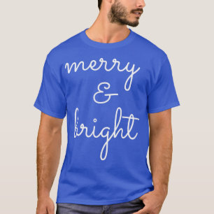 Weihnachten Frohe und helle Grafik drucken H T-Shirt