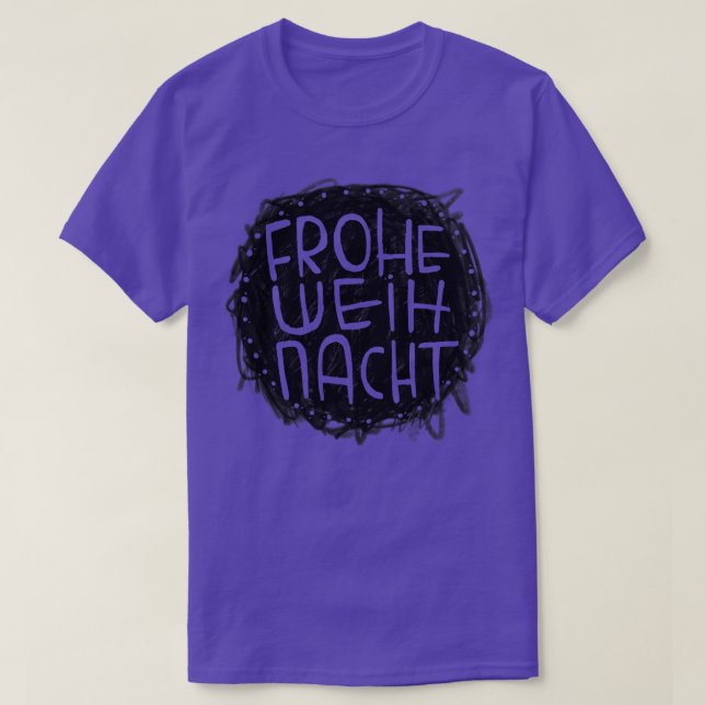 Weihnachten Frohe Weihnacht T-Shirt (Design vorne)