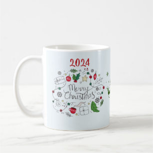 "Weihnachten: Frohe Weihnachten 2024 Kaffeetasse