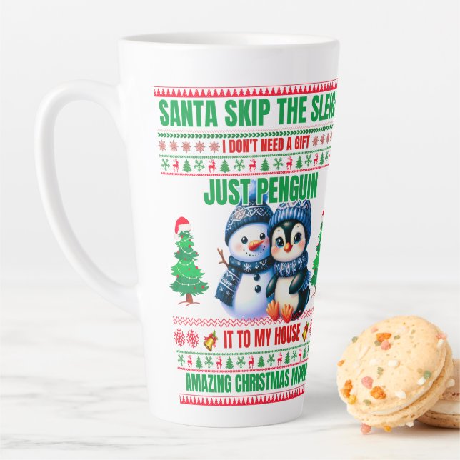 Weihnachten frohe Weihnachten für ein Geschenk Pin Milchtasse (Beispiel)