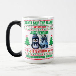 Weihnachten frohe Weihnachten für ein Geschenk Pin Verwandlungstasse