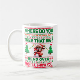 Weihnachten frohe Weihnachten für ein Geschenk Ren Kaffeetasse