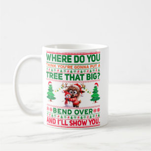 Weihnachten frohe Weihnachten für ein Geschenk Ren Kaffeetasse