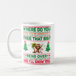 Weihnachten frohe Weihnachten für Geschenk Affen Kaffeetasse