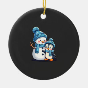Weihnachten Frohe Weihnachten Für Geschenk Pinguin Keramik Ornament