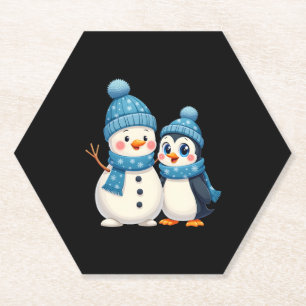Weihnachten Frohe Weihnachten Für Geschenk Pinguin Untersetzer