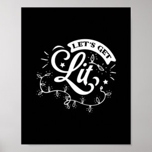Weihnachten frohe Weihnachten - Lasst uns Lit Clas Poster