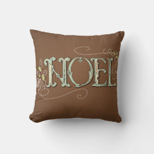 Weihnachten/Frohe Weihnachten Reversible Decorativ Kissen