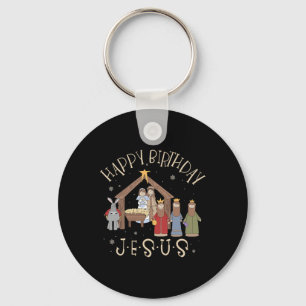Weihnachten Froher Geburtstag Jesus Christus Weihn Schlüsselanhänger