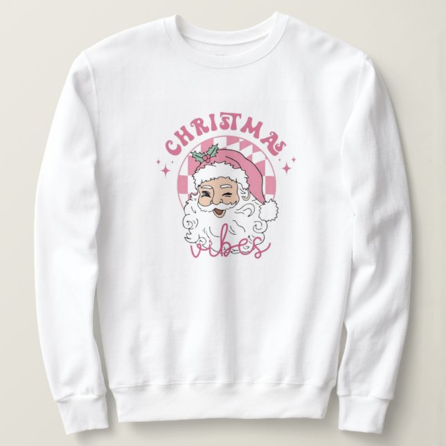 Weihnachten, fröhlich und hell, fröhlich, modern,  sweatshirt (Design vorne)