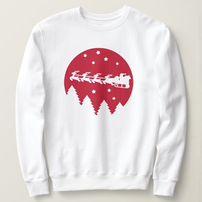 Weihnachten, fröhlich und hell, fröhlich, modern,  sweatshirt (Design vorne)
