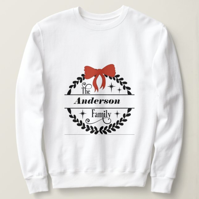 Weihnachten, fröhlich und hell, fröhlich, modern,  sweatshirt (Design vorne)