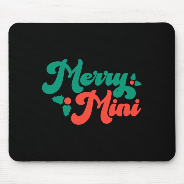 Weihnachten Fröhliche Mini Niedlich Moderne Tygrap Mousepad (Vorne)