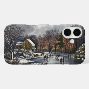 Weihnachten, Frühe Winter Skater auf einem Teich title_seo2