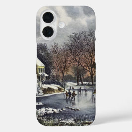 Weihnachten, Frühe Winter Skater auf einem Teich title_seo2