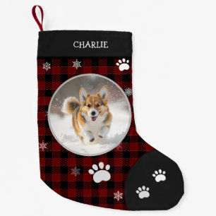 Weihnachten Funny Niedlich Hund Kleiner Schwarzer  Weihnachtsstrumpf