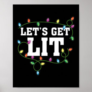 Weihnachten Funny Niedlich Lasst uns Weihnachten W Poster