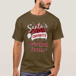 Weihnachten: Funny Santa's Lieblings-Preschool-Leh T-Shirt