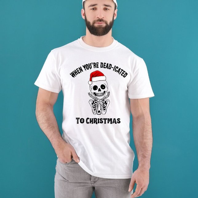 Weihnachten Funny Skeleton Holiday Pun Geschenk T-Shirt (Von Creator hochgeladen)