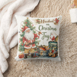 Weihnachten für Angelfreunde Kissen