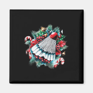 Weihnachten für Badminton Liebhaber, Weihnachten Magnet