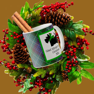 Weihnachten für Black Scottie Kaffeetasse