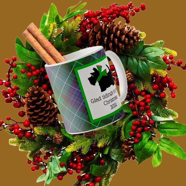 Weihnachten für Black Scottie Kaffeetasse (Von Creator hochgeladen)