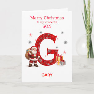 Weihnachten für den Sohn - Namen beginnend mit G h