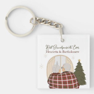 Weihnachten für die besten Großeltern nach Maß Schlüsselanhänger