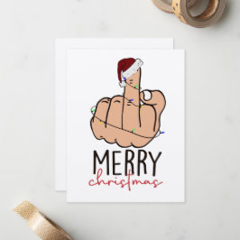 Weihnachten für die Finger-Weihnachtsmannmütze Mitteilungskarte