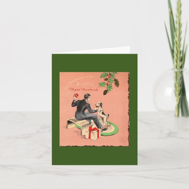 Weihnachten für Ehemannskarte Karte (Vorderseite)