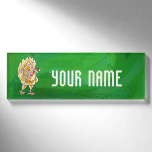 Weihnachten für Grüne Hühner Namenschild