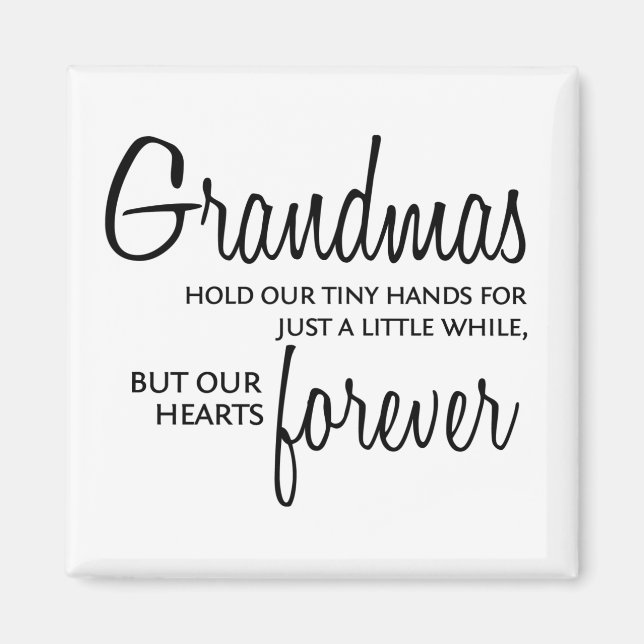 Weihnachten für immer schwarz magnet (Vorne)