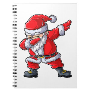 Weihnachten für Jungen Dabbing Weihnachtsmann Mädc Notizblock