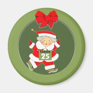 Weihnachten für Läuferinnen Magnet