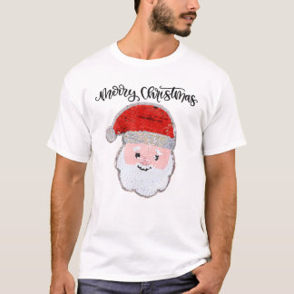 Weihnachten für Mädchen und Jungen Gedreht Sequin  T-Shirt
