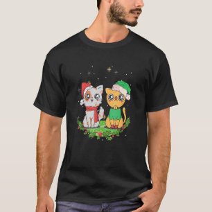 Weihnachten für Männer Frauen Kinder Santa ELF Kat T-Shirt