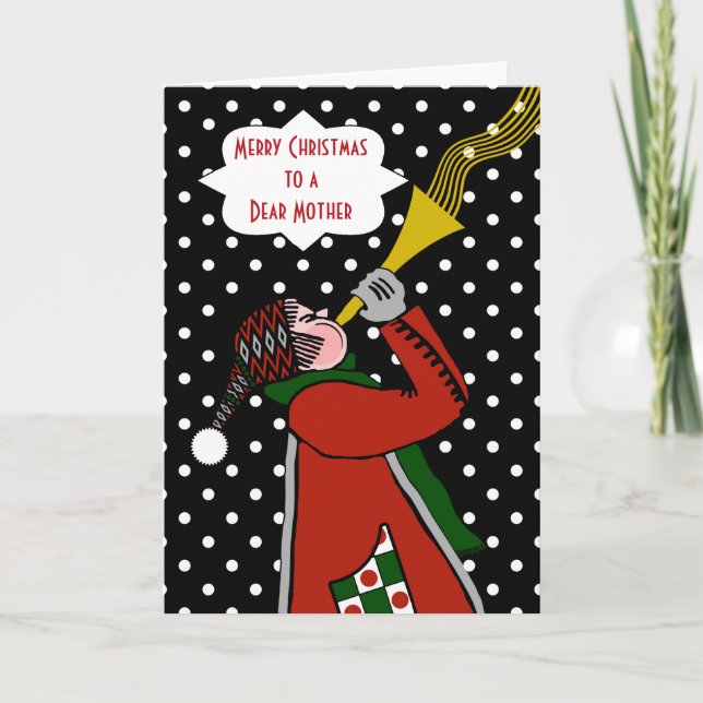 Weihnachten für Mutter, Trumpet-Spieler, Schnee (Vorderseite)