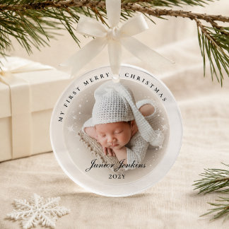 Weihnachten für neue Eltern Personalisiertes erste Ornament