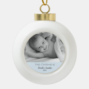 Weihnachten für Tantchen aus Nephew Personalisiert Keramik Kugel-Ornament