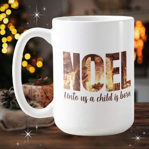 WEIHNACHTEN für uns Ein Kind ist Geborene Krippe Kaffeetasse