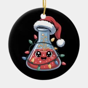 Weihnachten für Wissenschaftler Chemiker Chemie Wi Keramik Ornament