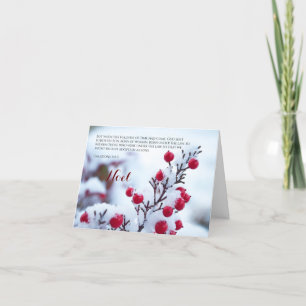 Weihnachten Galations 4:4-5 Snow Berries Weihnacht