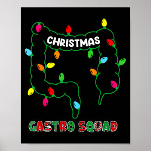 Weihnachten Gastro Squad Lustiger Arzt Krankenpfle Poster