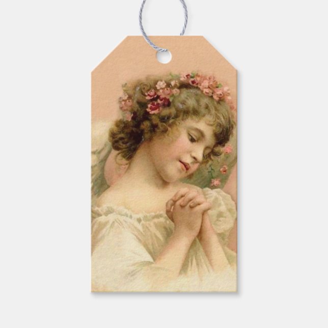 Weihnachten - Gebete Angel Geschenkanhänger (Vorderseite)