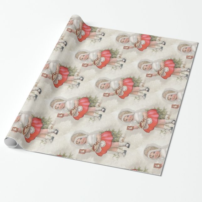 Weihnachten Geboren, um Mädchen zu backen Geschenkpapier (Ungerollt)