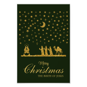 Weihnachten, Geburt Jesu, Drei Könige Fotodruck