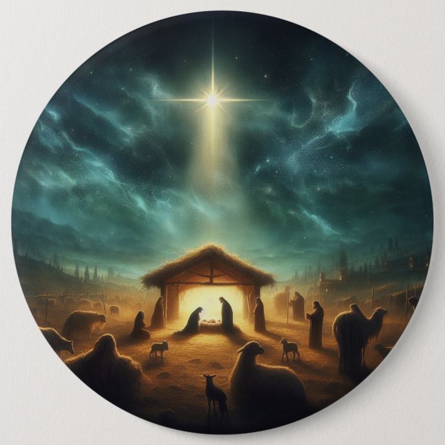 Weihnachten/Geburt/Jesus Button (Vorderseite)