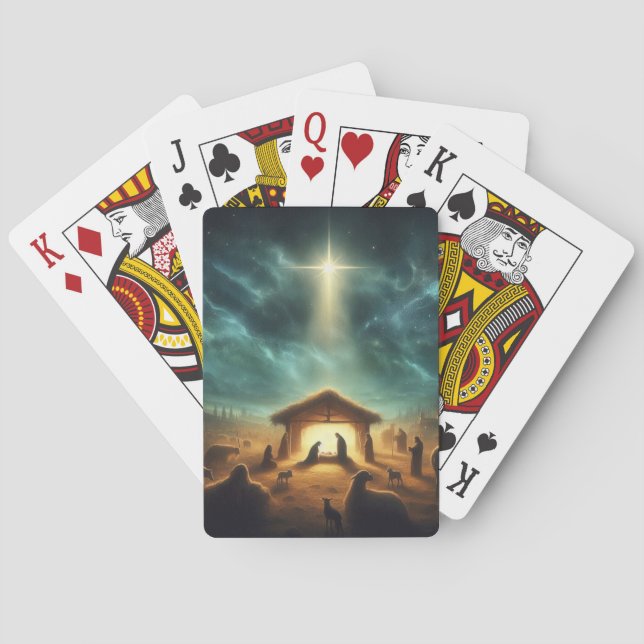 Weihnachten/Geburt/Jesus Spielkarten (Rückseite)
